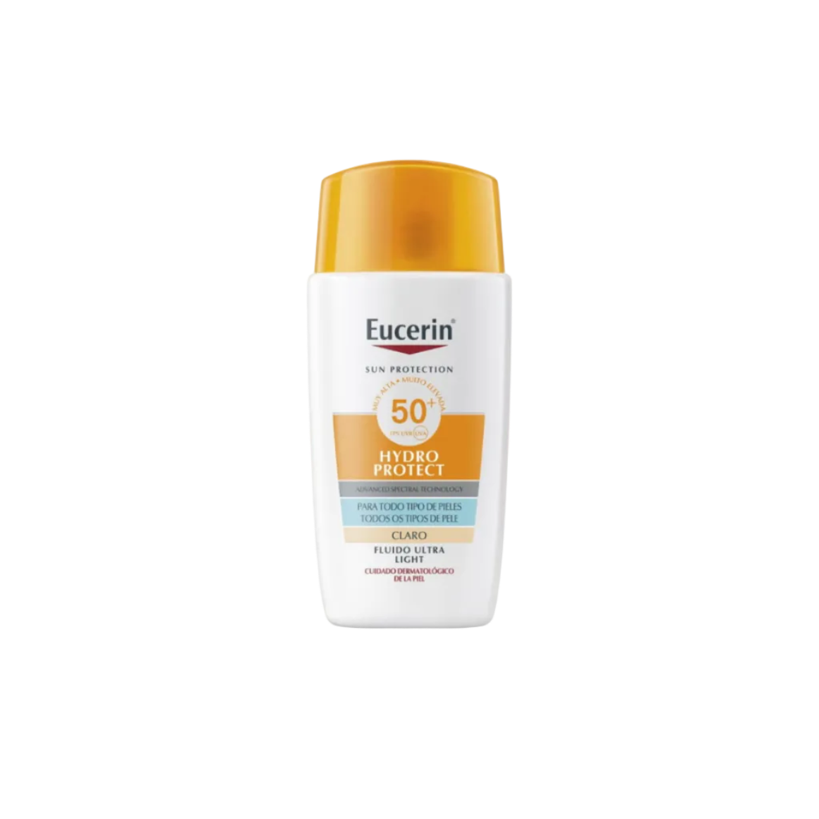 Eucerin Protector solar facial Hydro Protect Tinte Claro Ultra-Light Fluid FPS50+