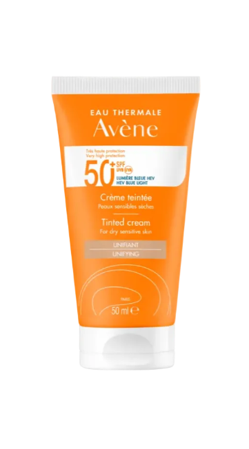 Crema con color SPF 50+ Pieles Sensibles - Avène